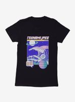Vaporwave Tsunami Womens T-Shirt