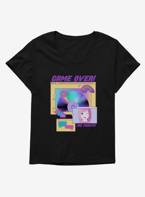 Vaporwave Game Over CD Womens T-Shirt Plus