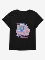 Vaporwave Let's Connect Womens T-Shirt Plus