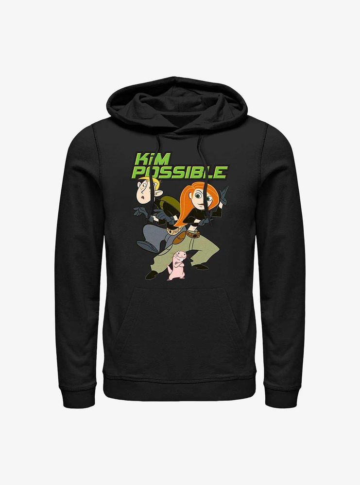 Disney Kim Possible Ron, Kim, & Rufus Hoodie