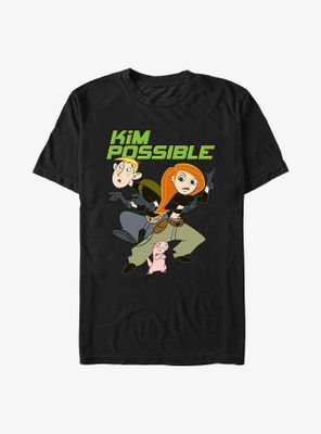 Disney Kim Possible Ron, Kim, & Rufus T-Shirt