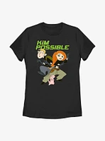 Disney Kim Possible Ron, Kim, & Rufus Womens T-Shirt