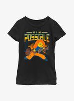 Disney Kim Possible World Hero Youth Girls T-Shirt