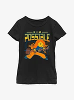 Disney Kim Possible World Hero Youth Girls T-Shirt
