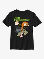 Disney Kim Possible Ron, Kim, & Rufus Youth T-Shirt