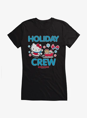 Hello Kitty Holiday Crew Sled Girls T-Shirt