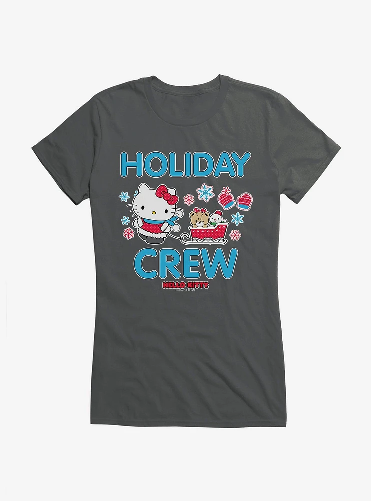 Hello Kitty Holiday Crew Sled Girls T-Shirt