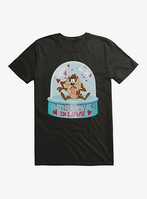 Looney Tunes Taz Crazy Love Snow Globe T-Shirt