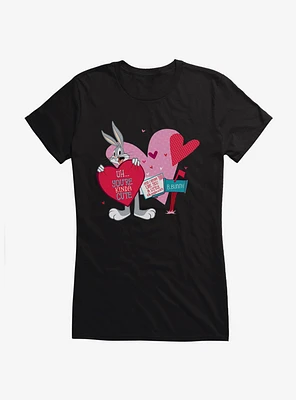 Looney Tunes Bugs Bunny Kinda Cute Girls T-Shirt