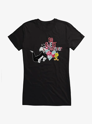 Looney Tunes Sylvester And Tweety Sweet Together Girls T-Shirt