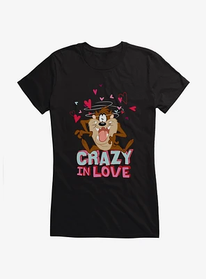 Looney Tunes Taz Crazy Love Girls T-Shirt