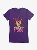 Looney Tunes Taz Crazy Love Girls T-Shirt