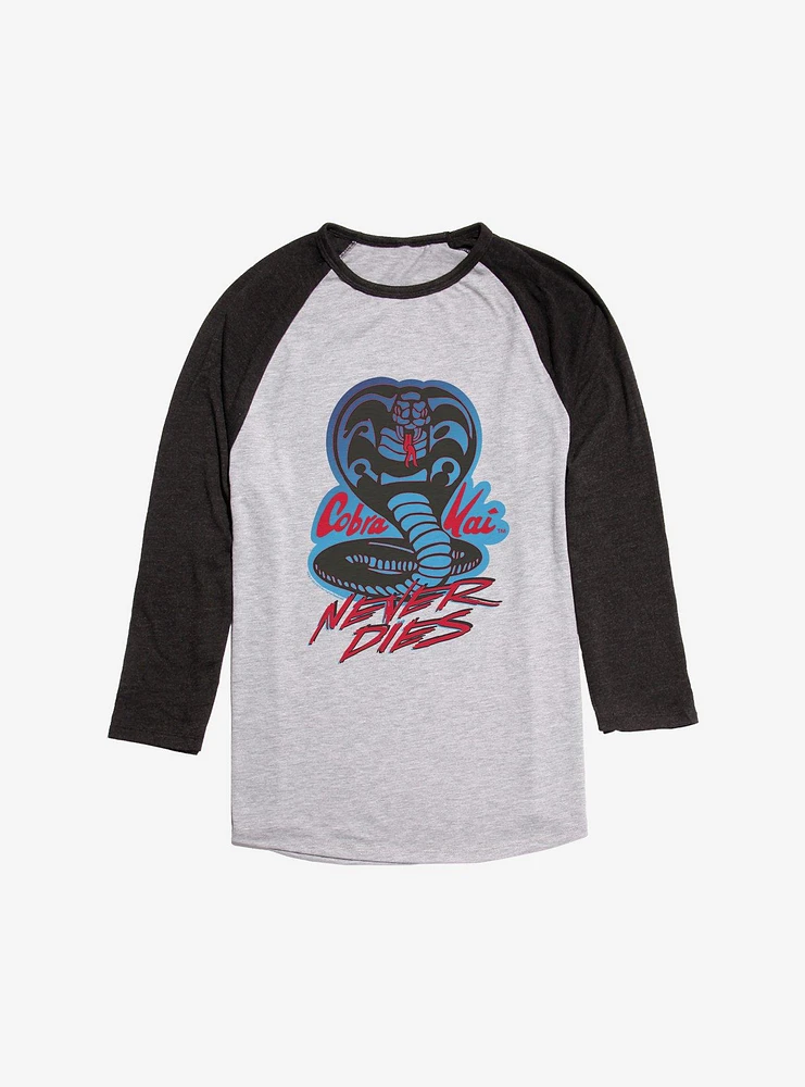 Cobra Kai Snake Logo Raglan