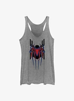 Marvel Spider-Man Spiders Stacked Raw Edge Girl's Tank