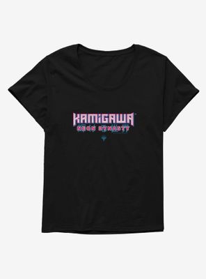 Magic: The Gathering Kamigawa Neon Dynasty Logo Womens T-Shirt Plus