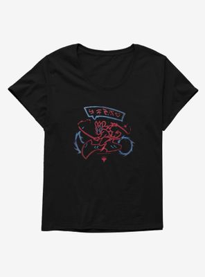 Magic: The Gathering Rat Ninja Biker Logo Womens T-Shirt Plus