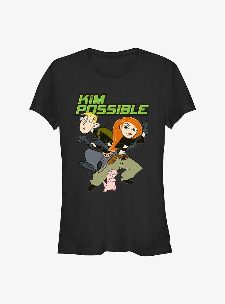 Disney Kim Possible Hero Logo Girl's T-Shirt