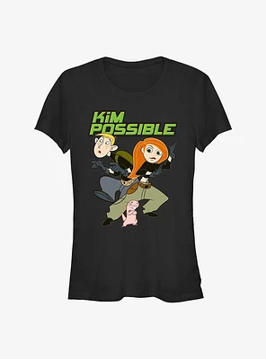 Disney Kim Possible Hero Logo Girl's T-Shirt