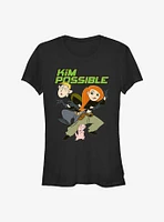 Disney Kim Possible Hero Logo Girl's T-Shirt