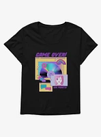 Vaporwave Game Over CD Girls T-Shirt Plus