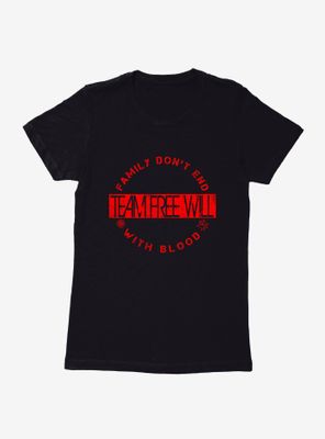 Supernatural Team Free Will Womens T-Shirt