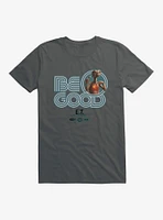 E.T. 40th Anniversary Be Good Bold Striped Font Teal T-Shirt