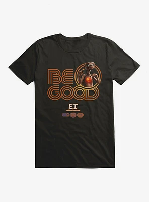 E.T. 40th Anniversary Be Good Striped Font T-Shirt