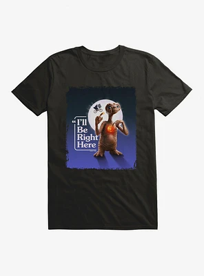 E.T. 40th Anniversary I'll Be Right Here Heart Light T-Shirt