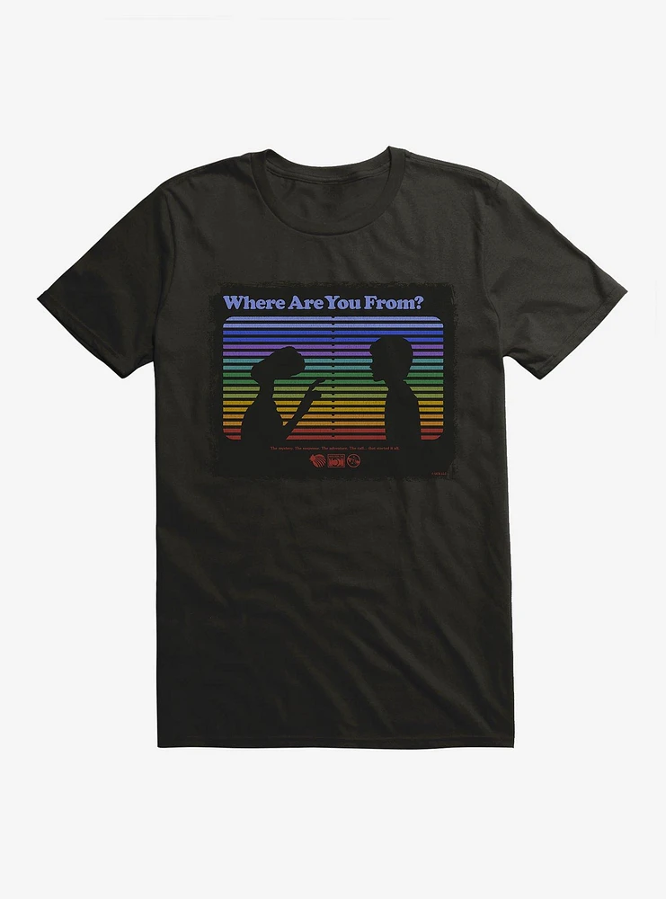 E.T. 40th Anniversary Where Are You From E.T And Elliott Silhouette T-Shirt