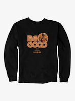 E.T. 40th Anniversary Be Good Bold Striped Font Orange Sweatshirt