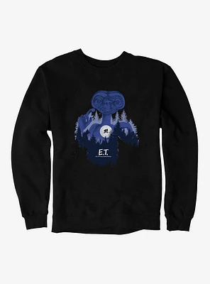 E.T. 40th Anniversary Flying Bicycle Woods Graphic Sweatshirt