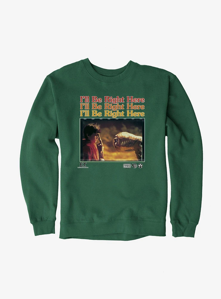 E.T. 40th Anniversary I'll Be Right Here Movie Still Sweatshirt