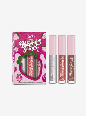 Rude Cosmetics Berry Juicy Shimmer Lip Gloss Set