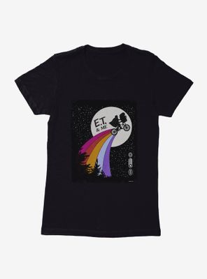 E.T. 40th Anniversary Rainbow Flight Graphic Womens T-Shirt