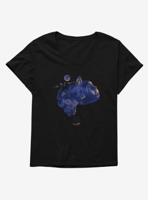 E.T. 40th Anniversary Collage Art Graphic Womens T-Shirt Plus