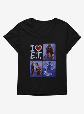 E.T. 40th Anniversary I Heart Womens T-Shirt Plus