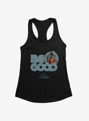 E.T. 40th Anniversary Be Good Bold Striped Font Teal Womens Tank Top