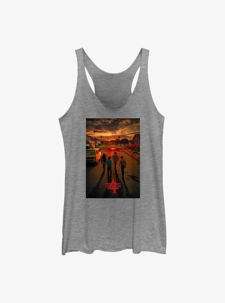 Stranger Things California Poster Womens Tank Top