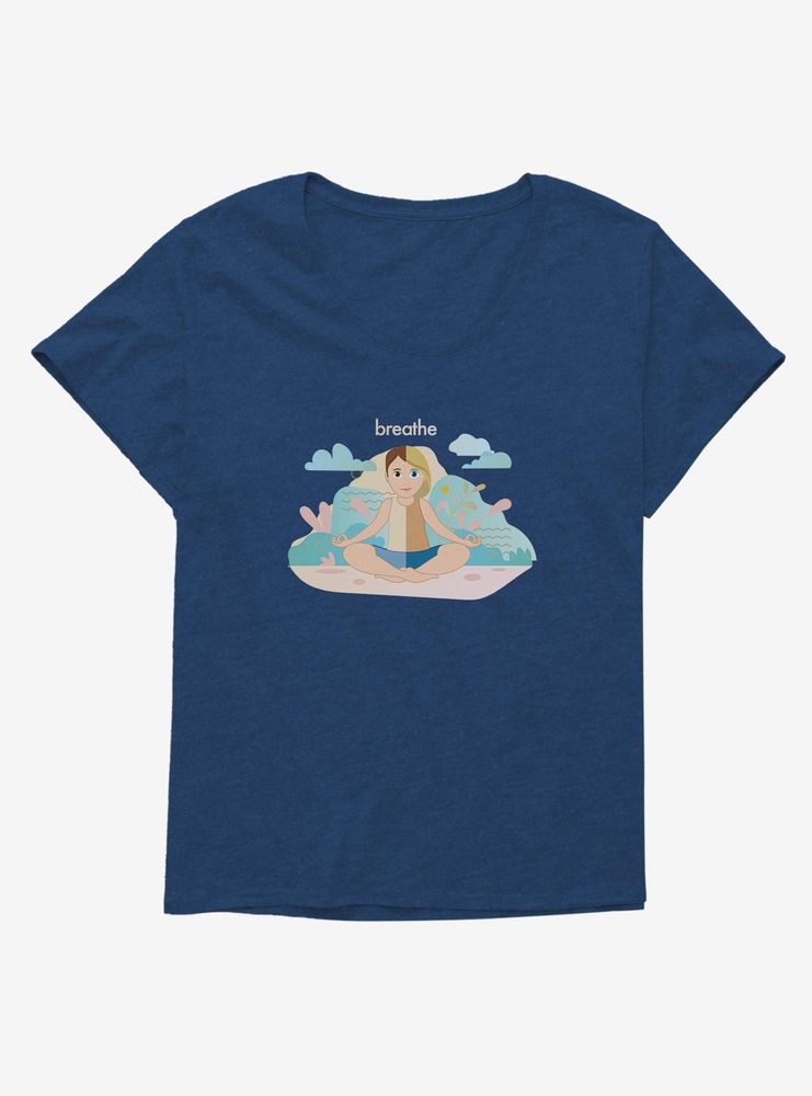 Emoji Breathe Womens T-Shirt Plus