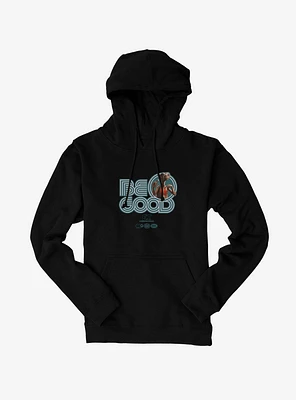 E.T. 40th Anniversary Be Good Bold Striped Font Teal Hoodie