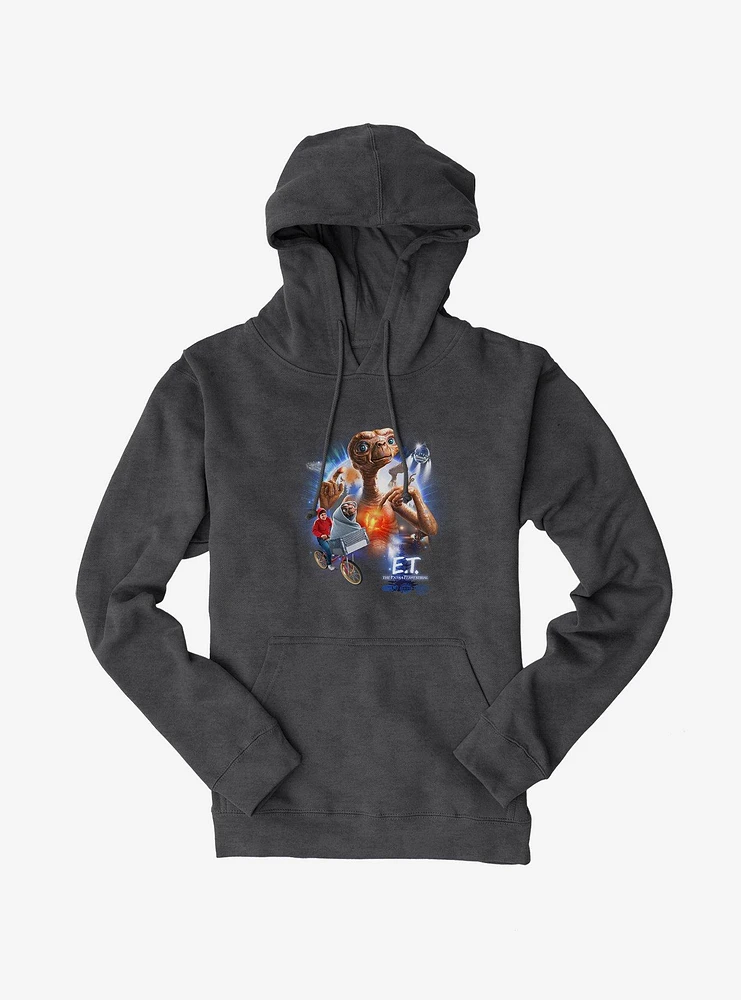 E.T. 40th Anniversary Iconic Movie Scenes Graphic Hoodie