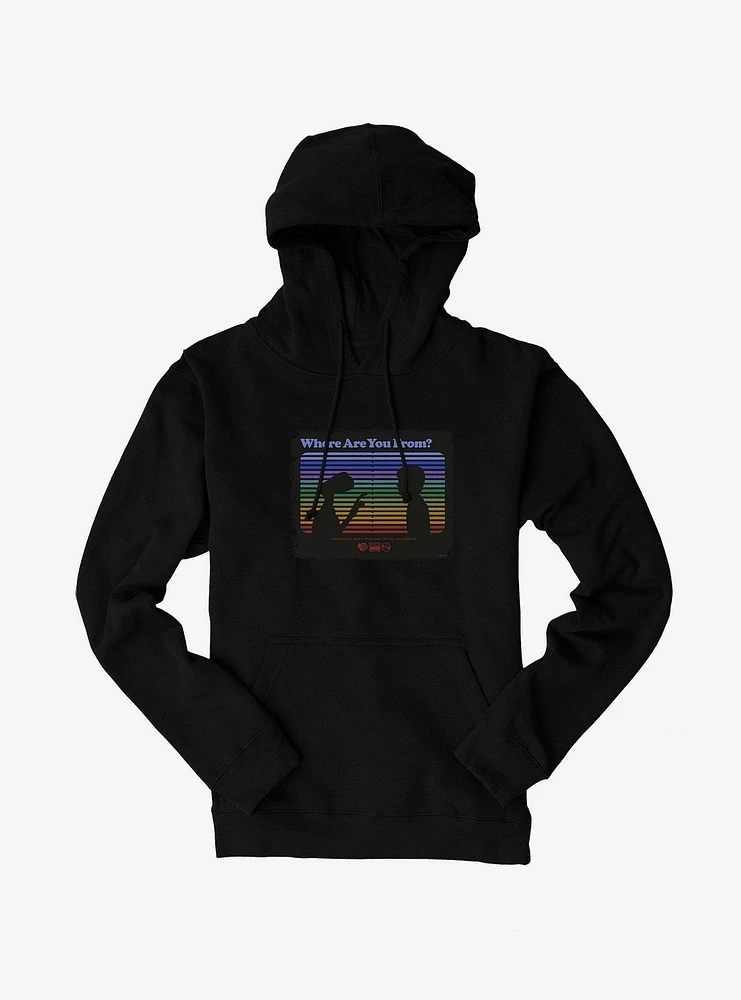 E.T. 40th Anniversary Where Are You From E.T And Elliott Silhouette Hoodie