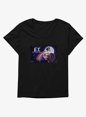E.T. 40th Anniversary Flying Bicycle Rainbow Flight Girls T-Shirt Plus