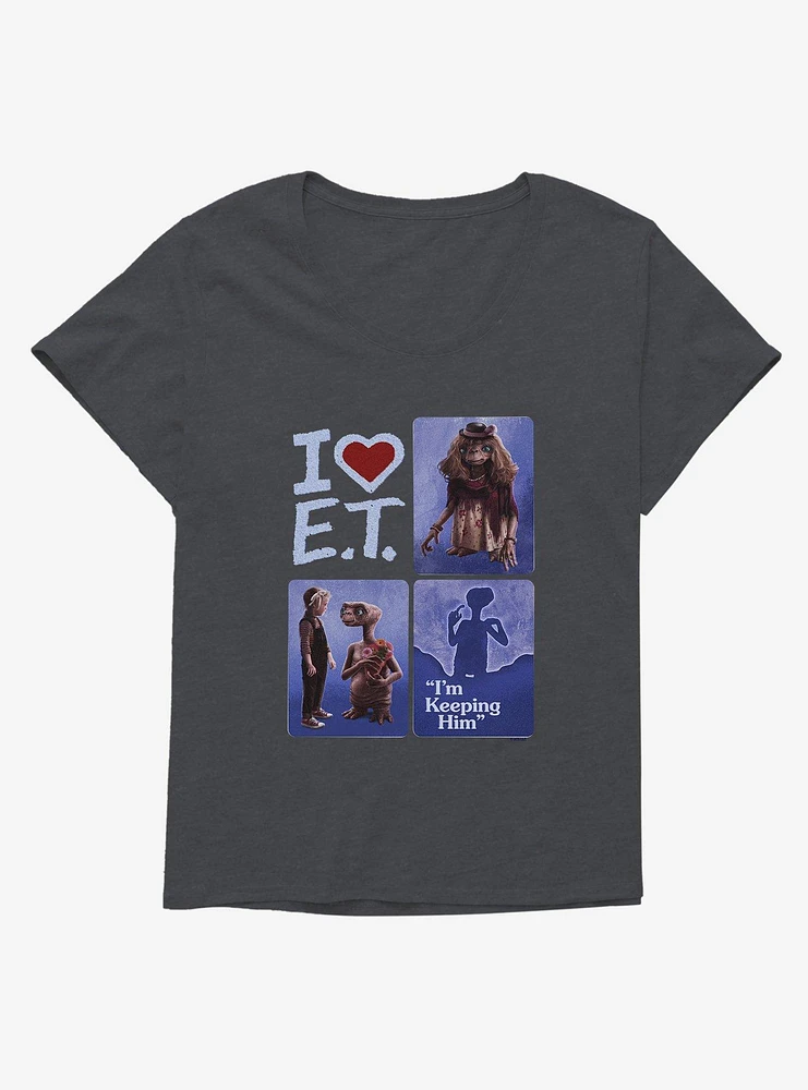 E.T. 40th Anniversary I Heart Girls T-Shirt Plus