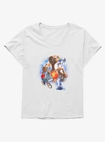 E.T. 40th Anniversary Iconic Movie Scenes Graphic Girls T-Shirt Plus