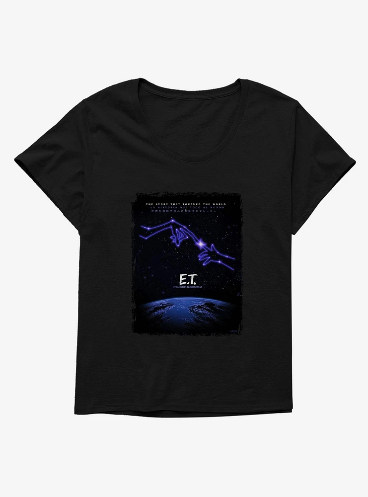 E.T. 40th Anniversary The Story That Touched World Girls T-Shirt Plus