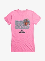 E.T. 40th Anniversary Be Good Bold Striped Font Teal Girls T-Shirt