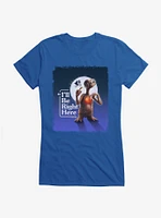 E.T. 40th Anniversary I'll Be Right Here Heart Light Girls T-Shirt