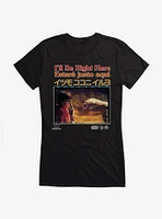 E.T. 40th Anniversary I'll Be Right Here Multi Language Movie Still Girls T-Shirt