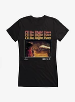 E.T. 40th Anniversary I'll Be Right Here Movie Still Girls T-Shirt